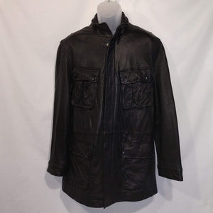 Perry Ellis Men's Leather Jacket sz L